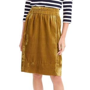 Jcrew Pull-On Velvet Skirt